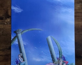 Final Fantasy VI and XV - Lunafreya Nox Fleuret and Terra Branford Print - 8.5x11, 11x17, 12x18 Holo