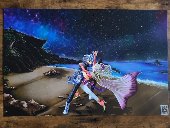 Final Fantasy VI - Locke Cole and Terra Branford Print - 8.5x11