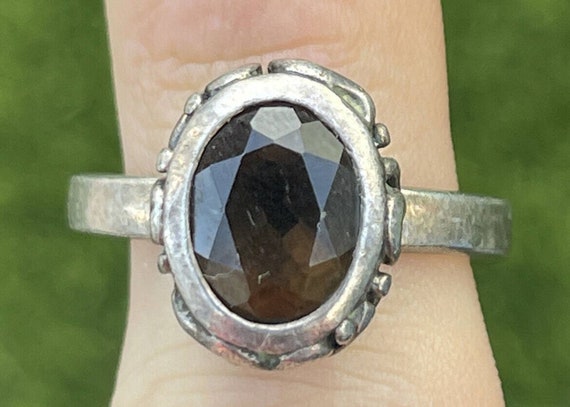 Silpada Sterling Silver Ring 925 Size 9 Smokey Qu… - image 3
