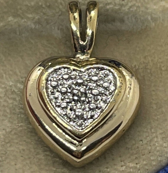 Ross Simons Heart Diamond Chip Sterling Silver Pe… - image 5