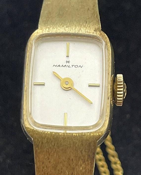 Hamilton vintage Gold Plated Watch Ladies Mechani… - image 1
