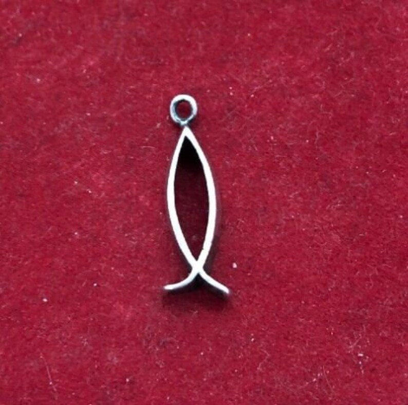 Vintage Sterling Silver Charm Pendant 925 Animal Fish
