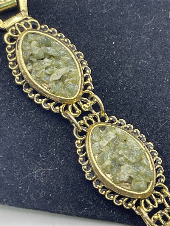 CENTURY Signed Jade Vintage Jadeite Bracelet Esta… - image 3