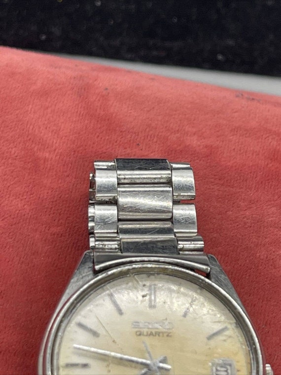Seiko Quartz Men’s Wristwatch 8222-7009 Runs (rep… - image 7
