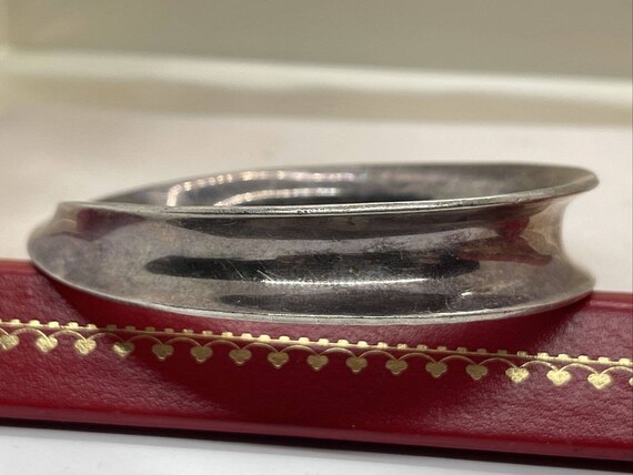 Vintage Sterling Silver Bracelet 925 Bangle 7.5” … - image 4