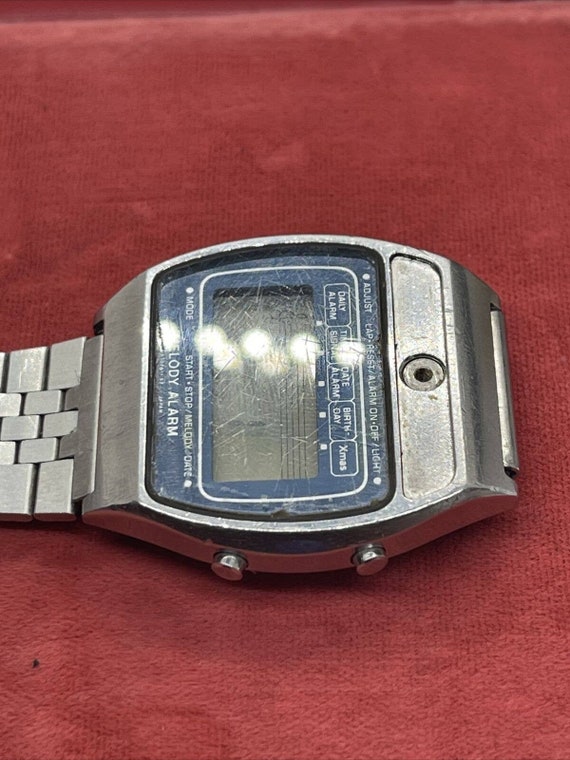 RARE Vintage 1980 Casio H104 Digital Melody Alarm Wat… Gem