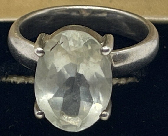 Tggc Signed Vintage Sterling Silver Ring 925 Size… - image 1