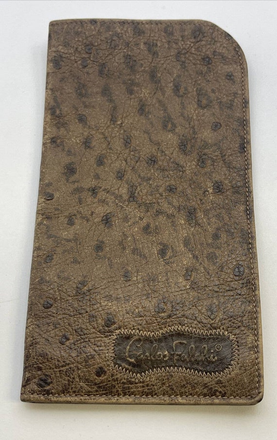 Carlos Falchi Vintage pouch leather