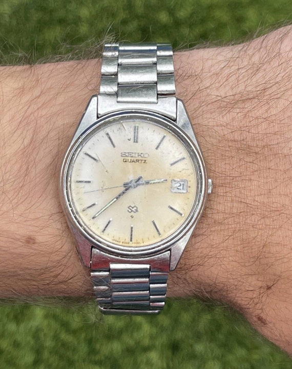 Seiko Quartz Men’s Wristwatch 8222-7009 Runs (rep… - image 2