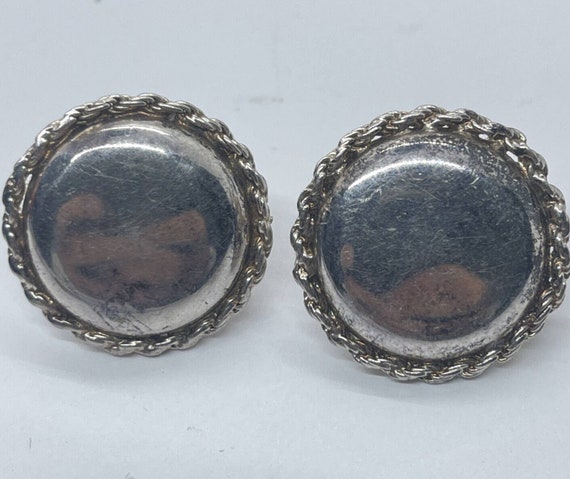 Vintage Sterling Silver Earrings 925 Italy - image 2