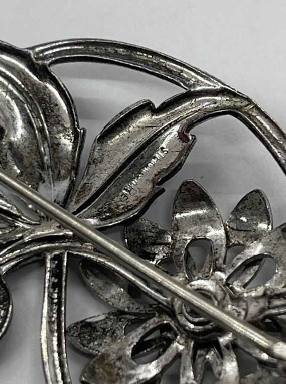 Vintage Sterling Silver Brooch Pin 925 W.E. Richa… - image 7