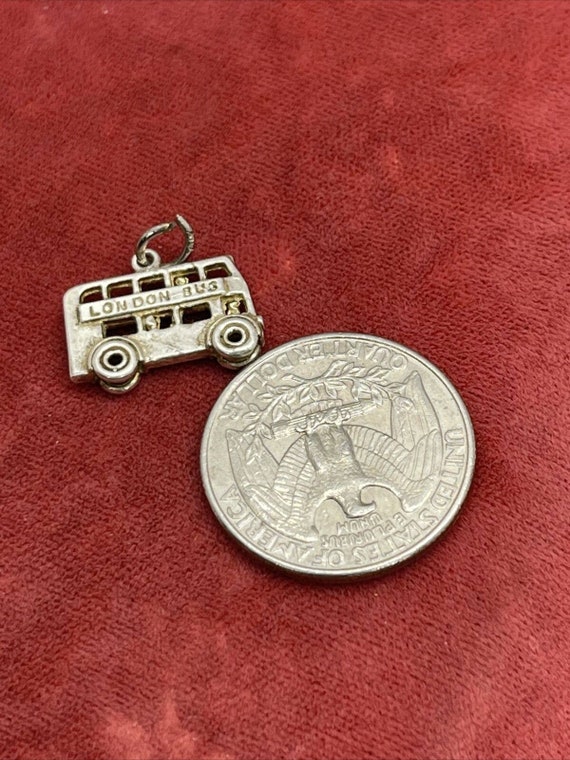 Vintage Sterling Silver Necklace 925 Pendant Char… - image 4