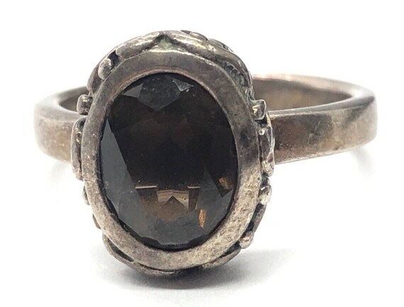 Silpada Sterling Silver Ring 925 Size 9 Smokey Qu… - image 7