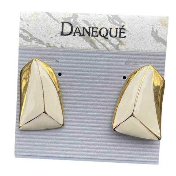 Vintage Estate Earrings Daneque Signed Designer En