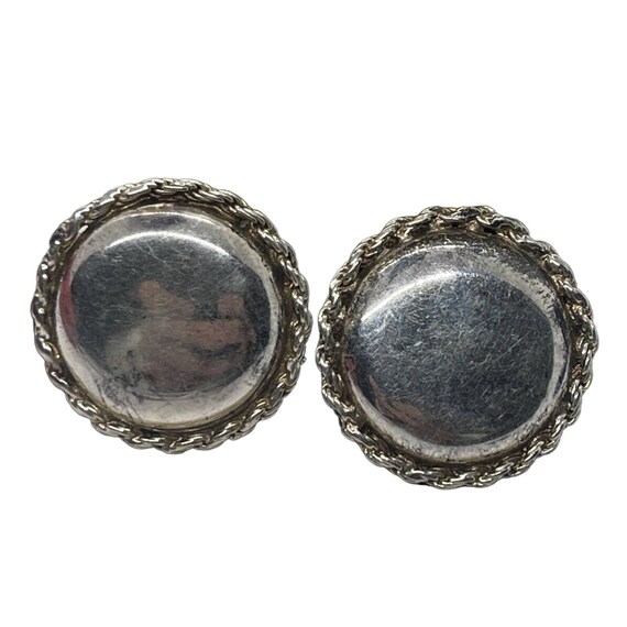 Vintage Sterling Silver Earrings 925 Italy - image 1