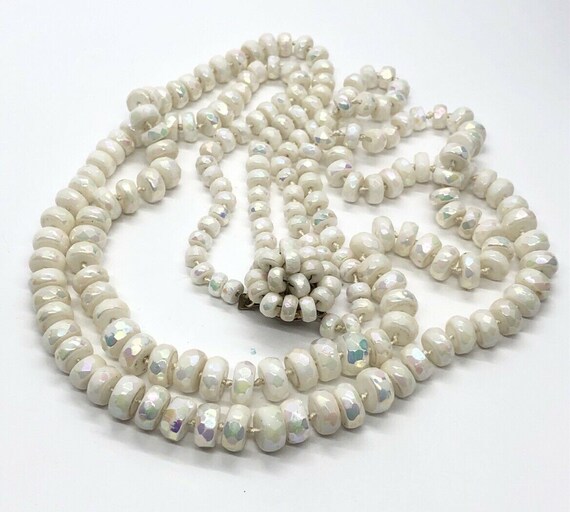 NEW CLEAR CHAMPAGNE 60" DOUBLE 8MM BEADED NECKLACE BY SOUTHERN JUNKIE NEW CLEAR CHAMPAGNE 60" DOUBLE 8MM BEADED NECKLACE BY SOUTHERN JUNKIE