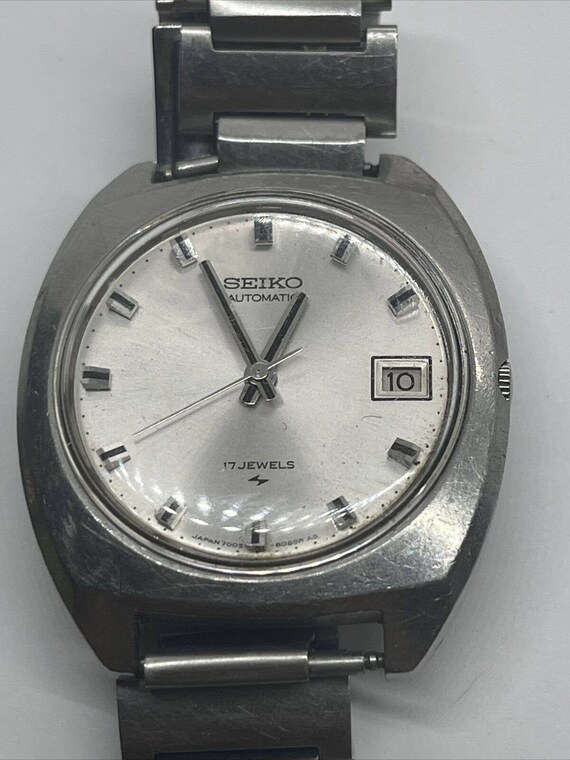 Vintage Seiko Men’s 17 Jewel Automatic Watch 7005… - image 5