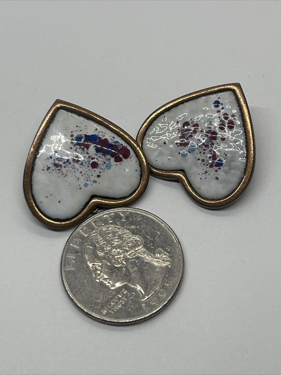 Vintage Earrings Copper Modernist Signed Rebajes … - image 7