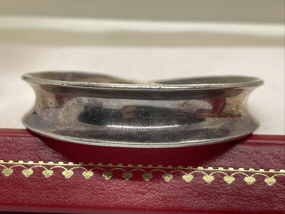 Vintage Sterling Silver Bracelet 925 Bangle 7.5” … - image 3
