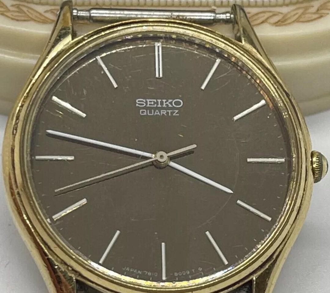 vintage-seiko-quartz-7810-8009-mirror-dial-mens-wrist-watch-etsy