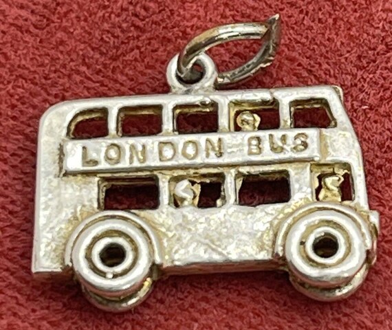 Vintage Sterling Silver Necklace 925 Pendant Char… - image 2