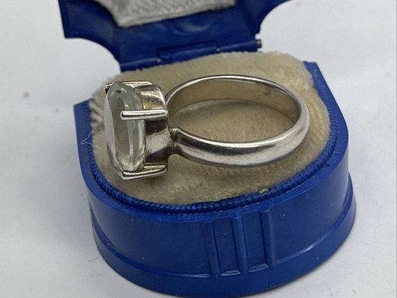Tggc Signed Vintage Sterling Silver Ring 925 Size… - image 6