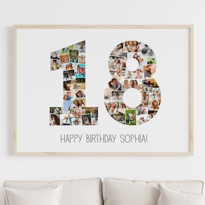 Regalo di compleanno per la figlia di 18 anni, decorazione personalizzata per il 18° compleanno, regalo di compleanno per mia nipote di 18 anni, regalo per la sorella