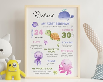 1st birthday theme sea animals, 1st birthday party decorations for girls, under the sea party decorations boy, under the sea birthday