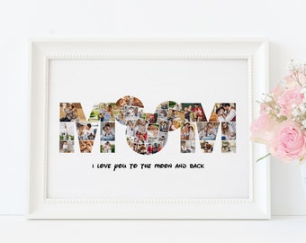 Personalized gifts for mom with pictures, mom photo collage, disney mom birthday gift from daughter, mothers day gift for disney mom