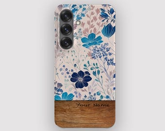 Ocean Blooms Wildflower Delicate Phone Case for Samsung Galaxy, Apple iPhone and Google Pixel