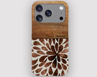 Bronze Drops Abstract Boho Phone Case for Apple iPhone, Samsung Galaxy and Google Pixel