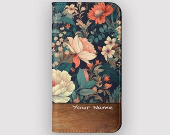 Table Blooms Wallet Case | Vintage Samsung S26 Ultra, S25, S24, iPhone 18, 17, 16