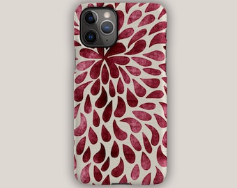DROP REDNESS Phone Case | For iPhone 15, iPhone 15 Pro, iPhone 14, iPhone 13, iPhone 12, iPhone 11, SE | Aesthetic Phone Case