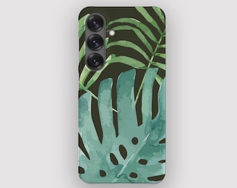 Tropical Leaf Phone Case | Boho Samsung S26 Ultra, S25, S24 Plus, S23, S22, S21
