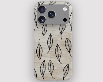 Loose Leaf Botanical Minimalist Phone Case for Apple iPhone, Samsung Galaxy and Google Pixel