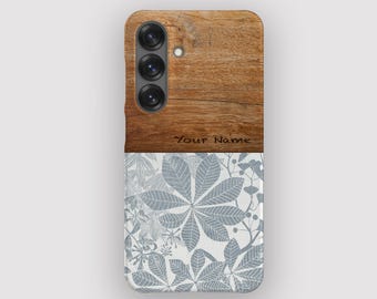 Blue Growth Phone Case | Floral Samsung S26 Ultra, S25, S24 Plus, S23, S22, S21