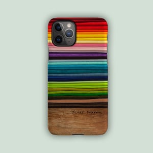 RAINBOW FOLDS Phone Case | For iPhone 15, iPhone 15 Pro, iPhone 14, iPhone 13, iPhone 12, iPhone 11, SE | Cute Phone Case