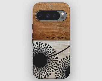 Dark Dandy Botanical Floral Phone Case for Pixel 10, 9A, 9, 8, 7, 6
