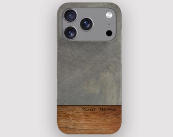 Brushed Metal Grunge Distressed Phone Case for iPhone 17, Air, 16, 15, 14, 13