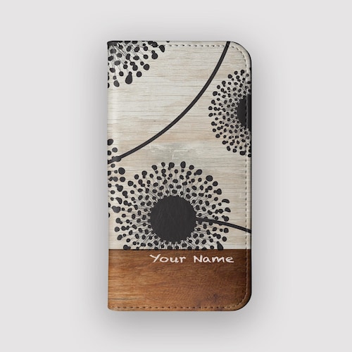 Dark Dandy Wallet Case | Floral iPhone 18 Pro, 17, 16, Samsung S26, S25, S24