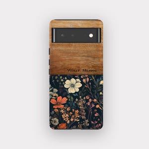 Floral Display Phone Case - Vintage Floral Design, Fits Pixel 9A, 9, 8, 7