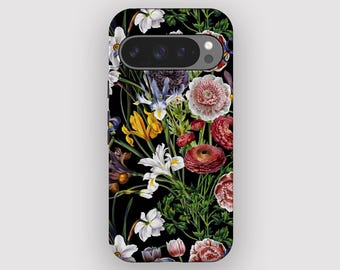 Wild Blooms Floral Maximalist Phone Case for Pixel 10, 9A, 9, 8, 7, 6