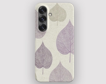 Delicate Fall Leaf Minimalist Phone Case for Samsung Galaxy S26, S25, S24, S23, S22