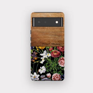 Wild Blooms Phone Case - Vintage Floral Design, Fits Pixel 9A, 9, 8, 7