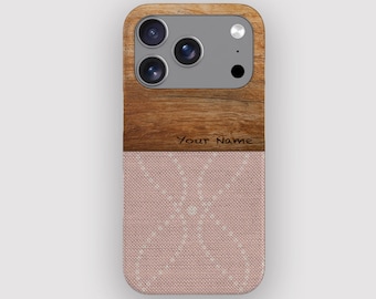 Candy Stitch Trellis Minimalist Phone Case for Apple iPhone, Samsung Galaxy and Google Pixel
