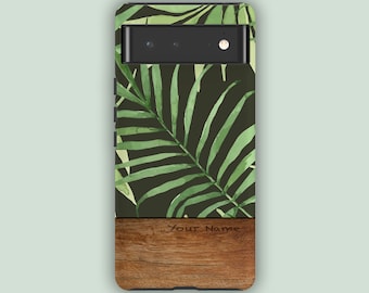 TROPICAL LEAF Phone Case | For Pixel 8 Pro, Pixel 8, Pixel 7, Pixel 6 Pro, Pixel 6, Pixel 5, 4A, 4, 3A, 3 | Pretty Phone Case