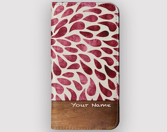 Vibrant Drops Wallet Case | Boho Samsung S26 Ultra, S25, S24, iPhone 18, 17, 16