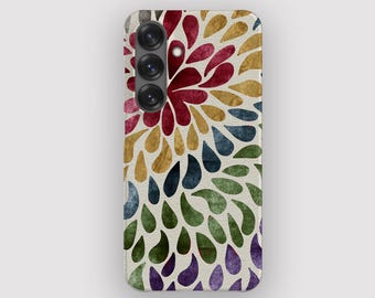 Rainbow Drop Abstract Boho Phone Case for Samsung Galaxy S26, S25, S24, S23, S22