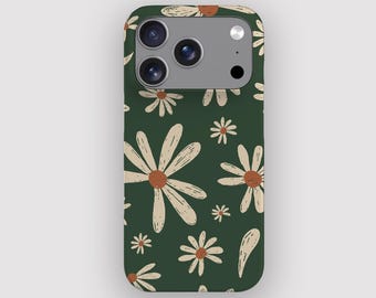Garden Daisy Vintage Boho Phone Case for Apple iPhone, Samsung Galaxy and Google Pixel