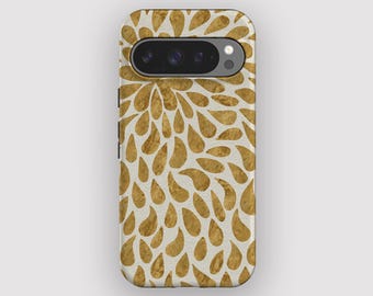 Mustard Drop Abstract Boho Phone Case for Pixel 10, 9A, 9, 8, 7, 6